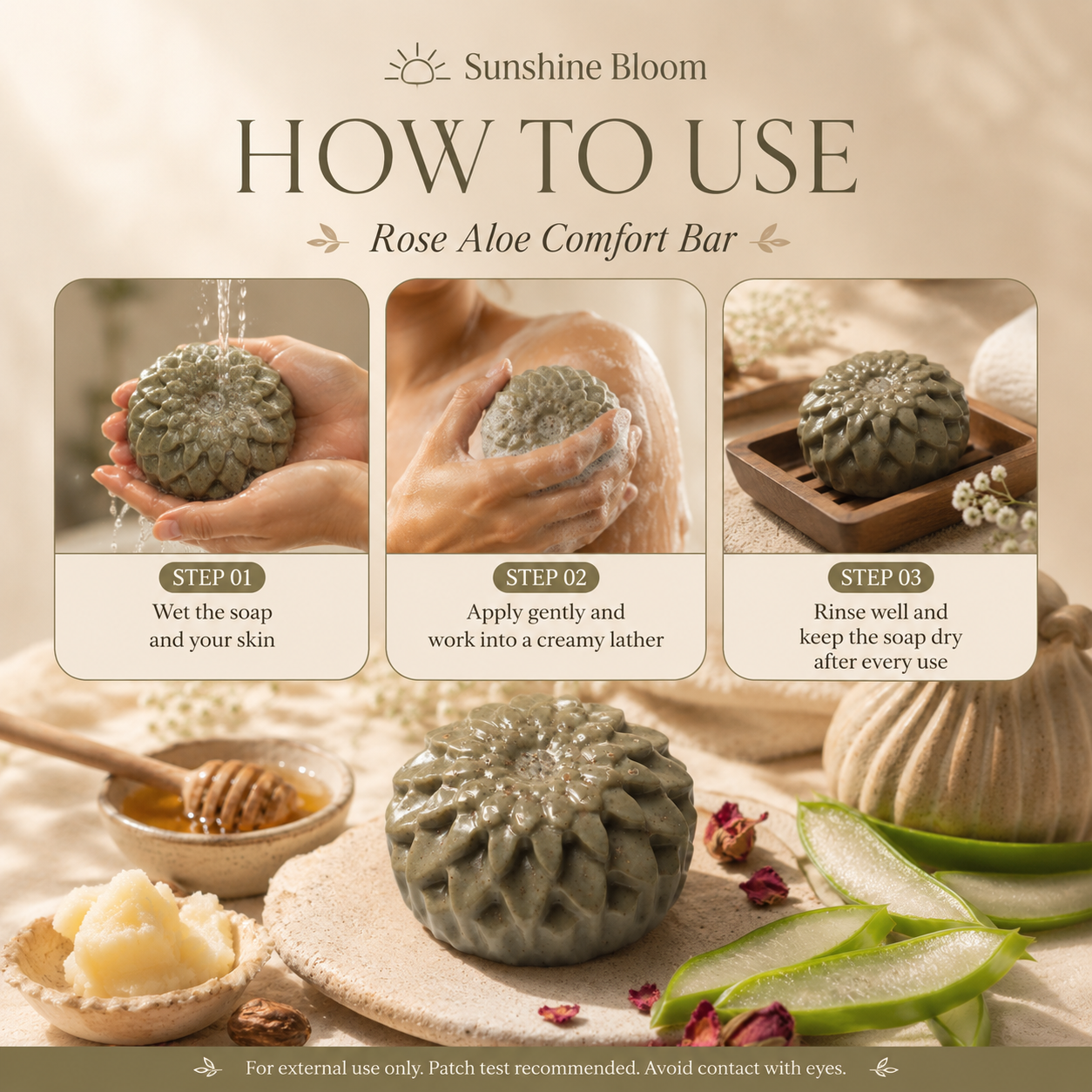Rose Aloe Comfort Bar