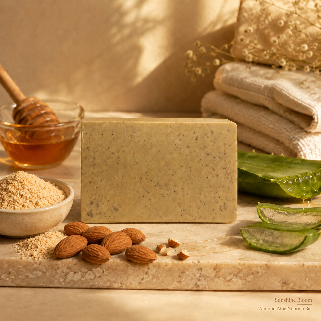 Almond Aloe Nourish Bar