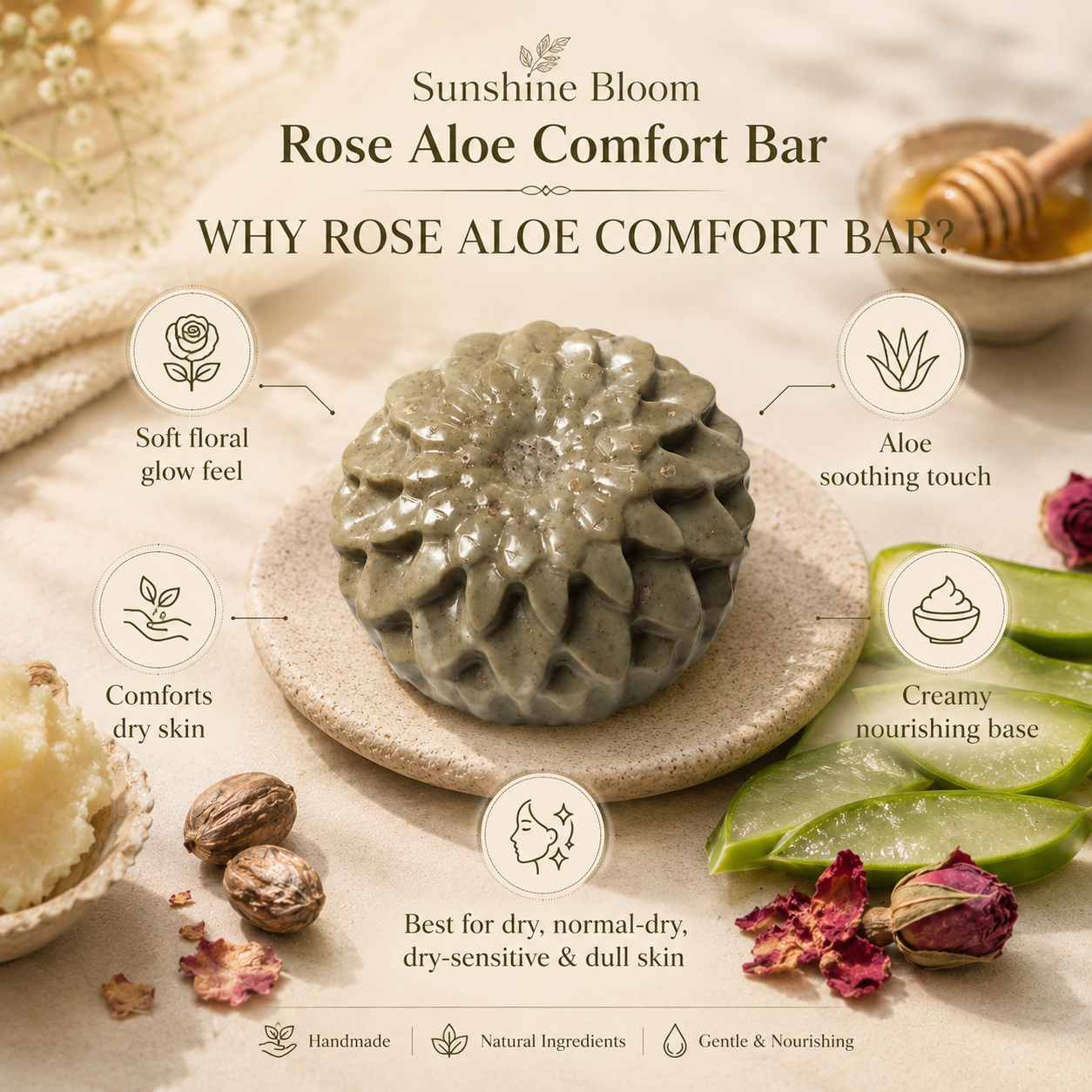 Rose Aloe Comfort Bar