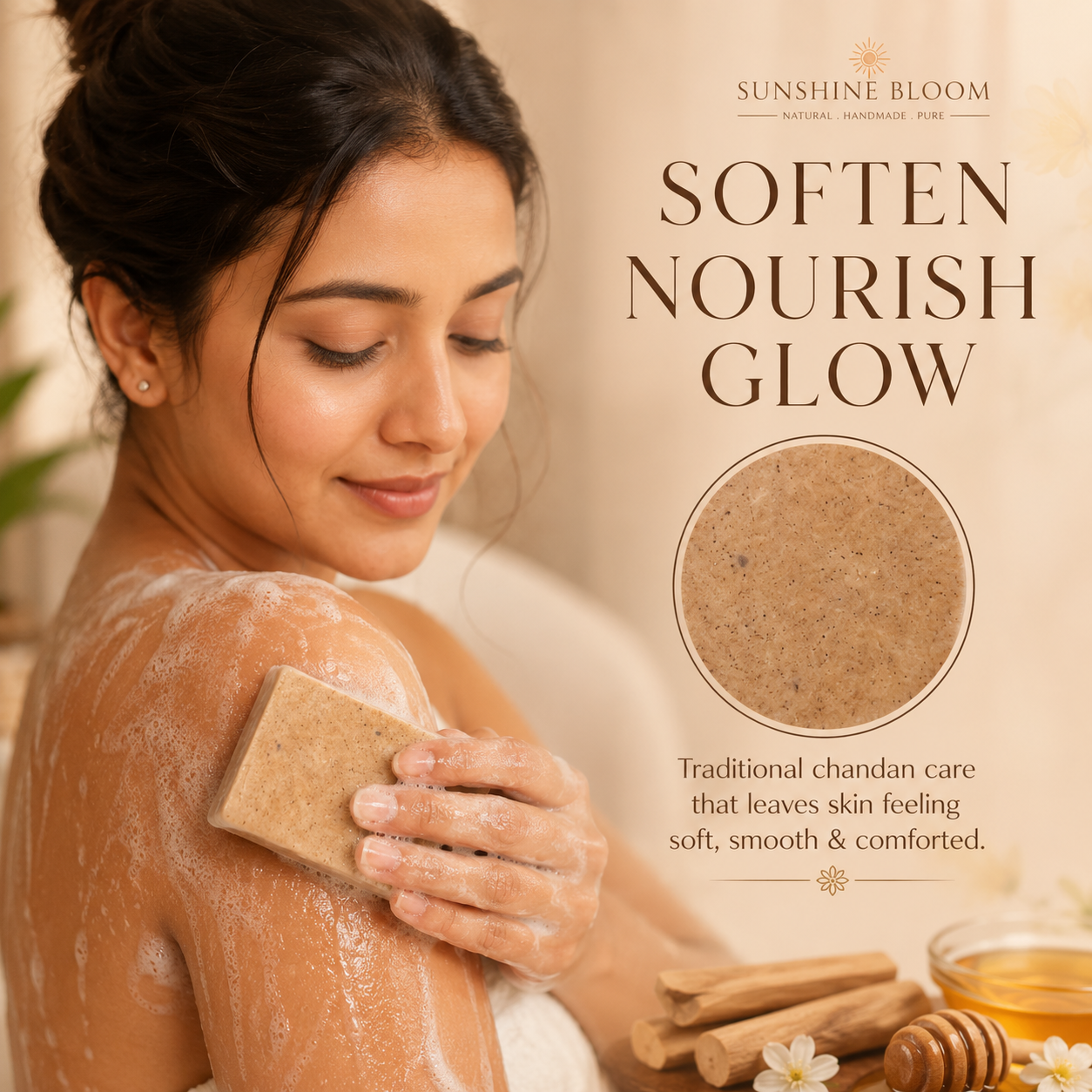 Sandalwood Honey Glow Bar