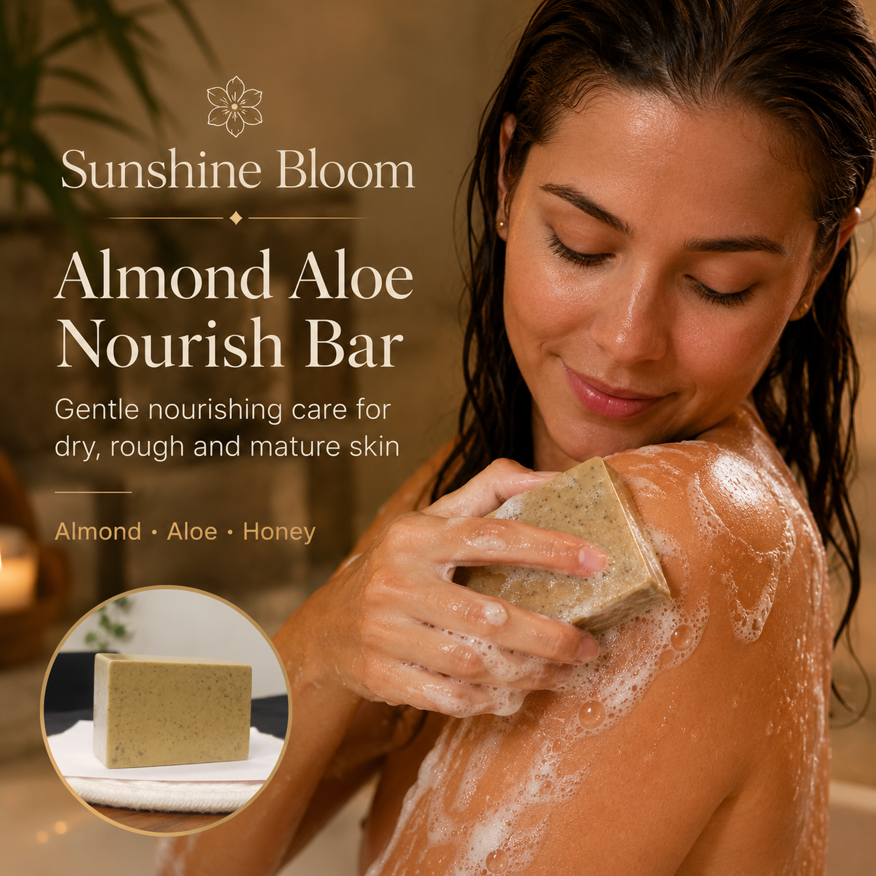 Almond Aloe Nourish Bar
