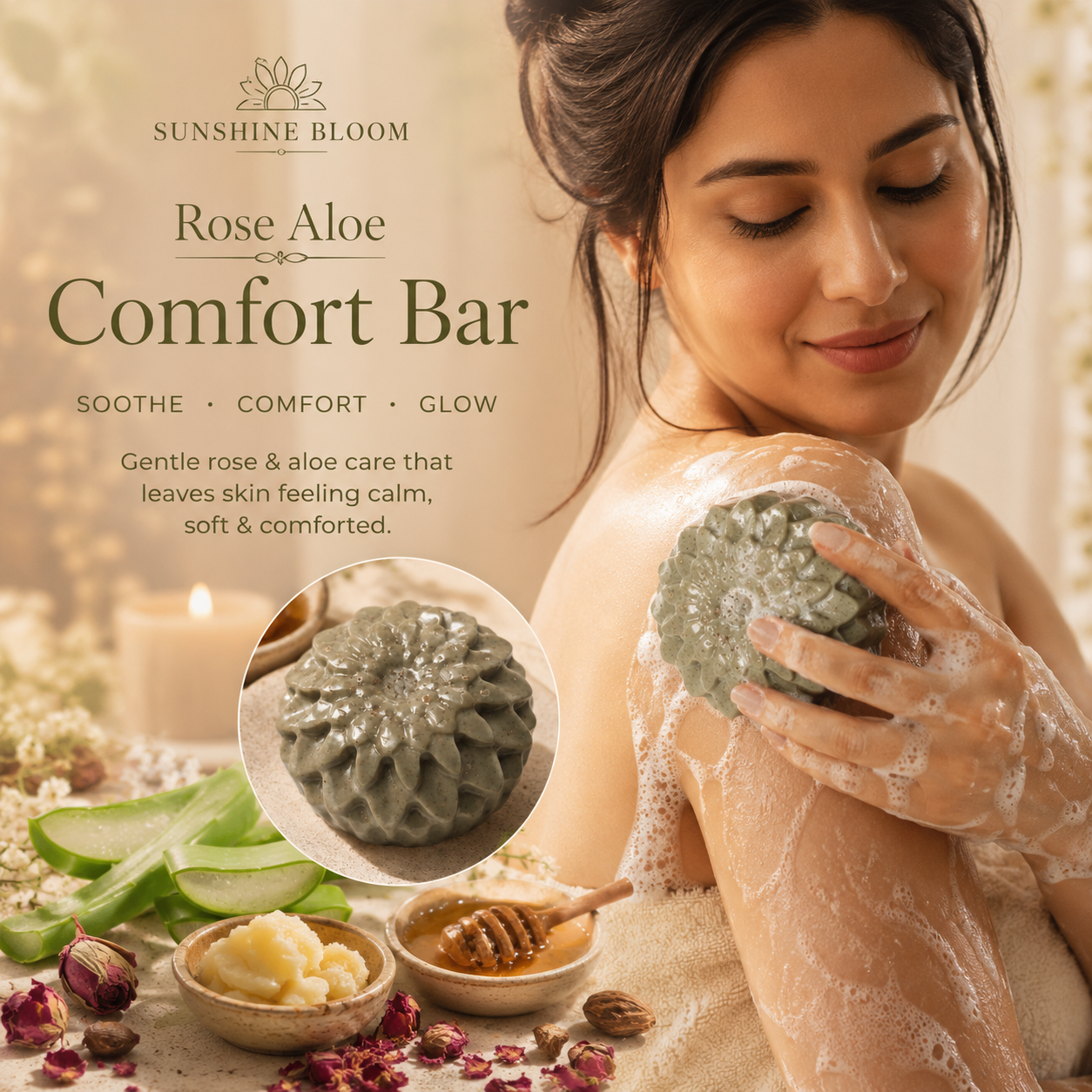Rose Aloe Comfort Bar