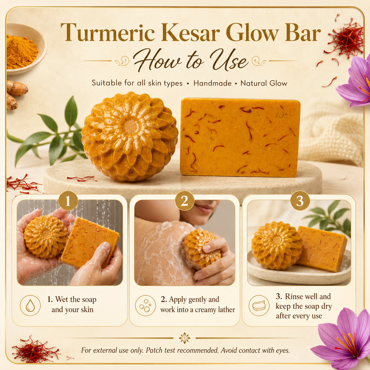 Turmeric Kesar Glow Bar